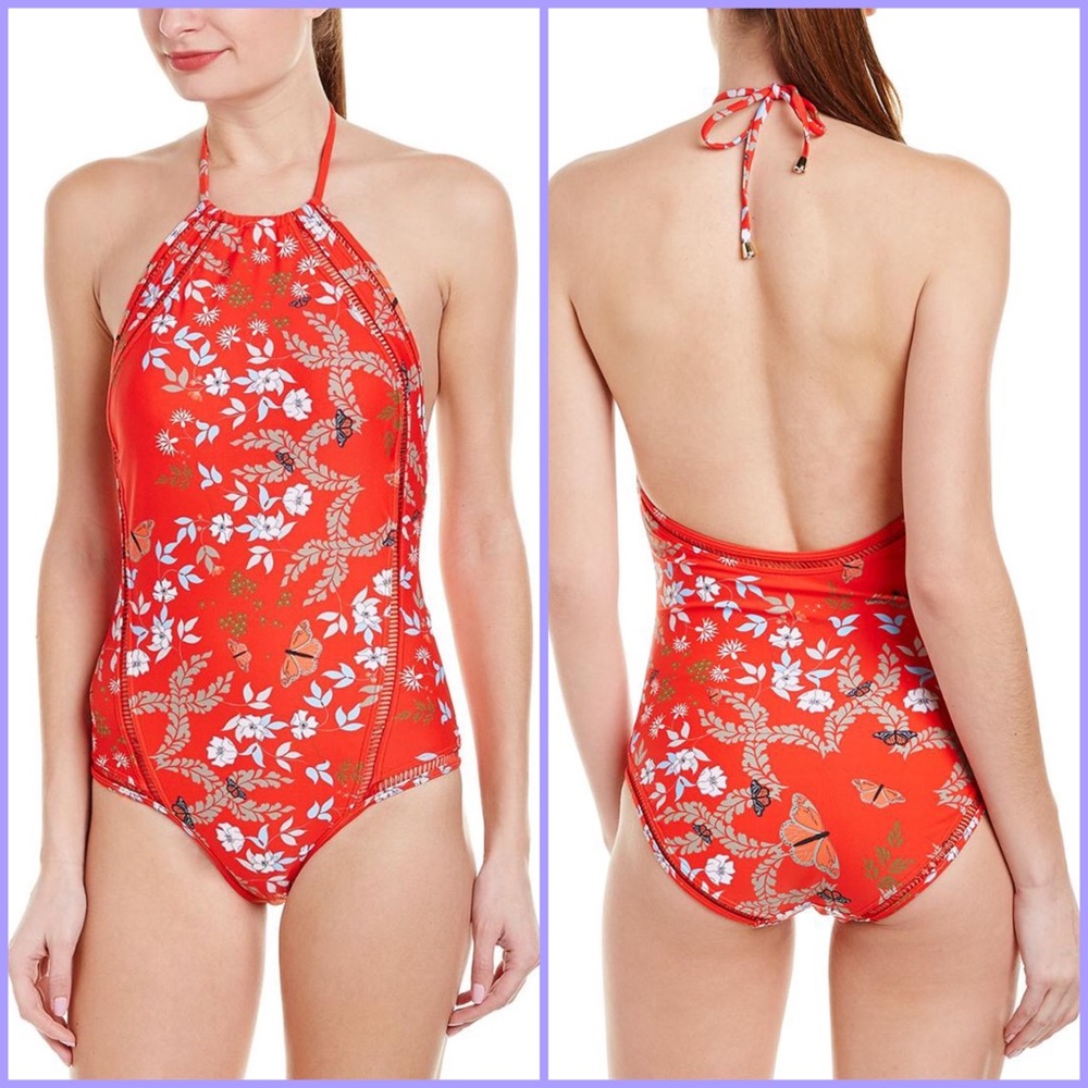 Authentic Ted Baker London Kyoto Pointelle Swimsuit